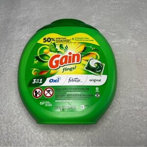 Gain Flings +Oxi & Febreze - Original Scent Laundry Detergent Pods 60 Count